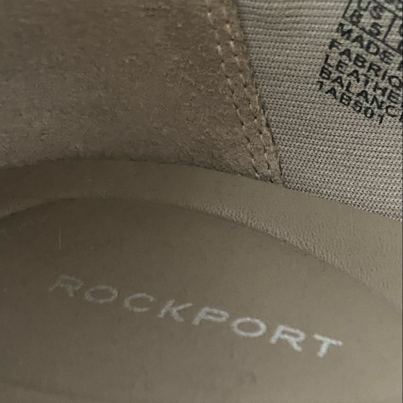 Gray Suede Comfort Platform Wedges Rockport Size 8.5 3 inch heel - Picture 5 of 16